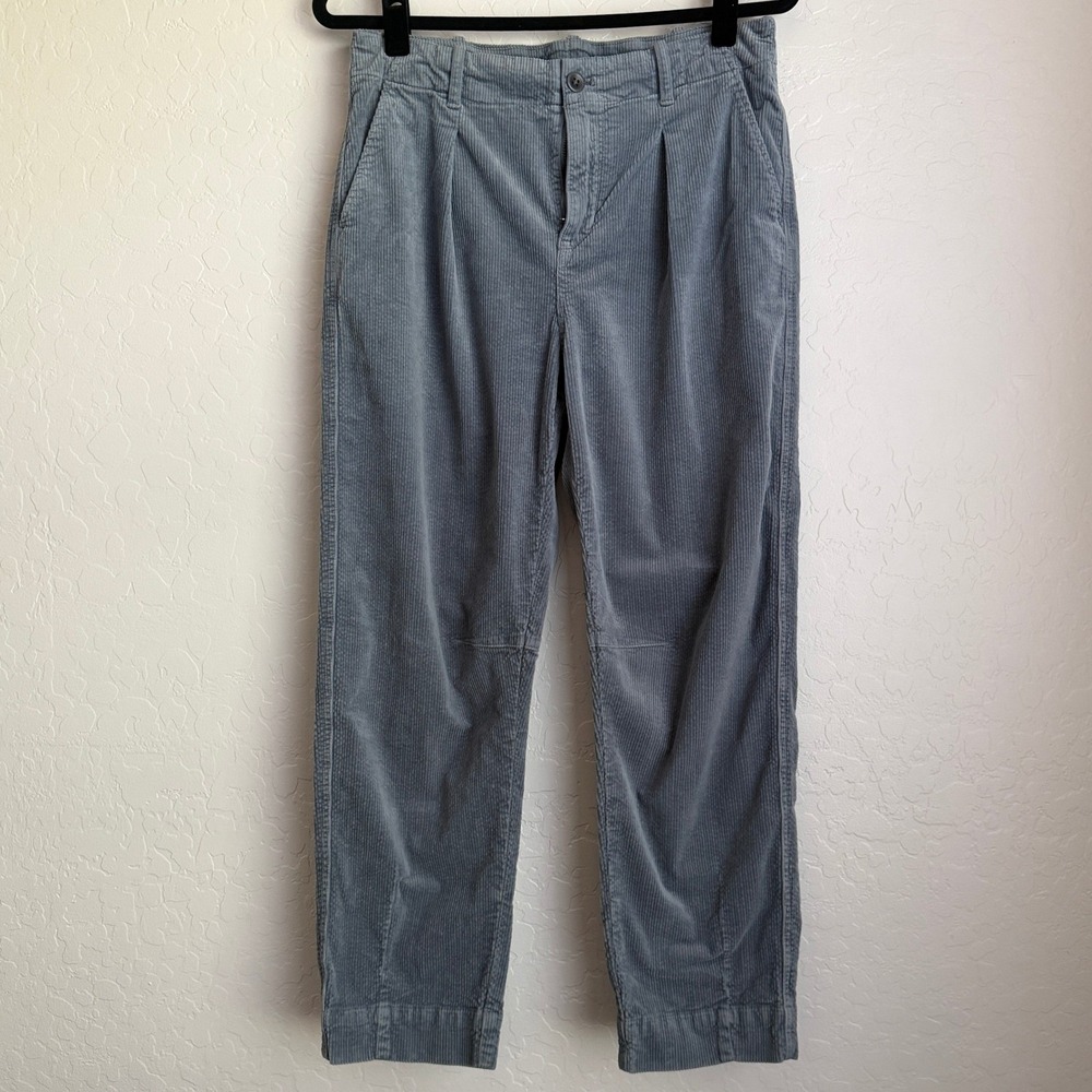 AYR Women's Corduroy Straight Pants Blue Sz 4